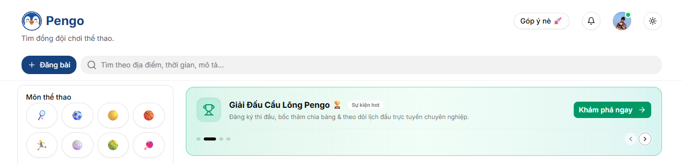 Tổng quan giải đấu Pengo